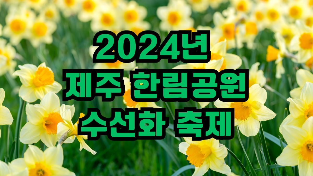 2024년 제주 한림공원 수선화 축제