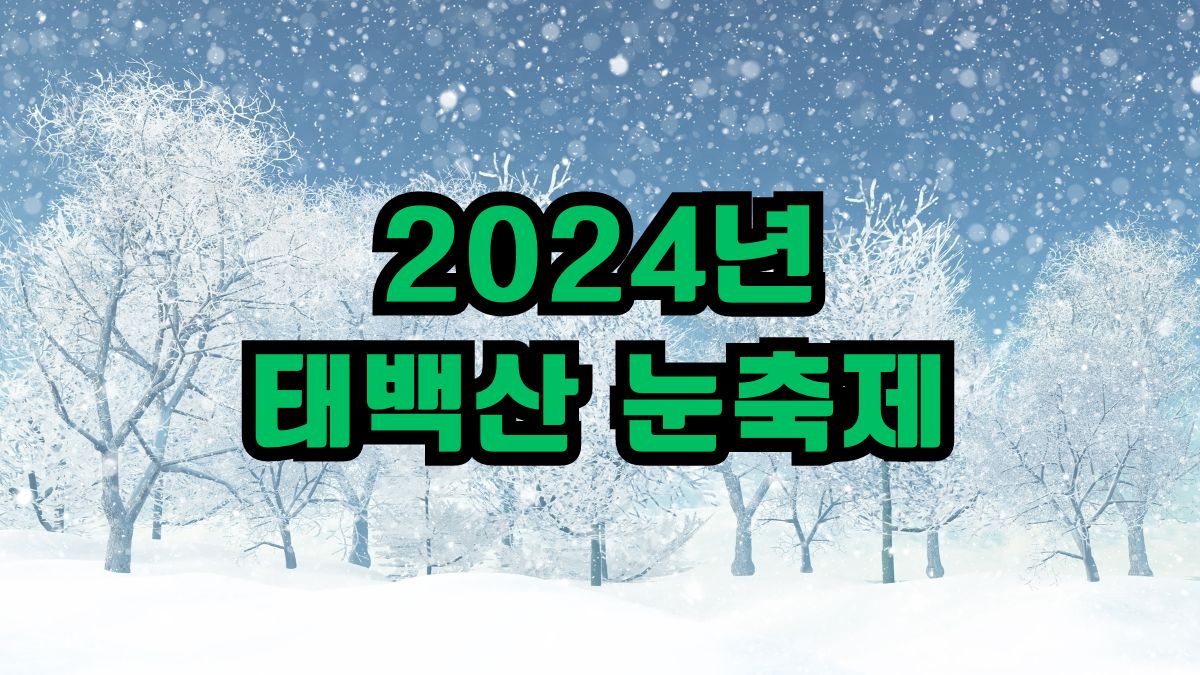 2024년 태백산 눈축제