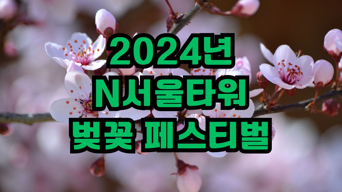 2024년 N서울타워 벚꽃 페스티벌