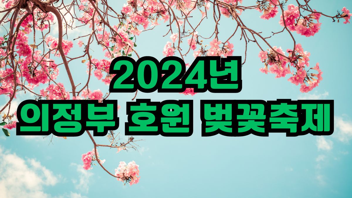 2024년 의정부 호원 벚꽃축제