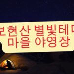 보현산 별빛테마마을 야영장