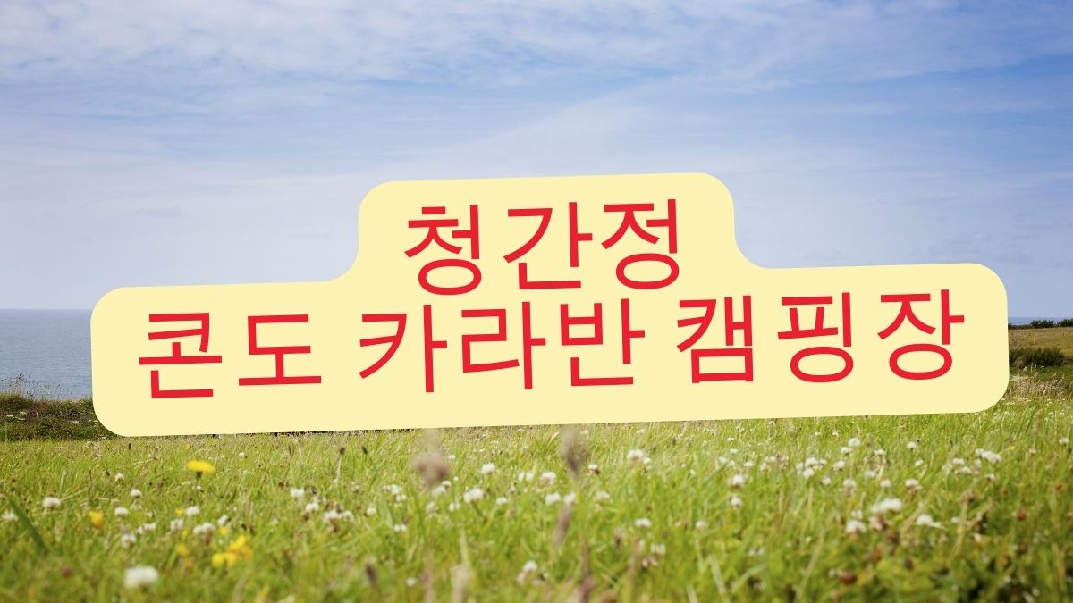 청간정 콘도 카라반 캠핑장