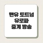 맨유 토트넘 유로파 중계 방송