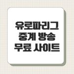 유로파리그 중계 방송 무료 사이트