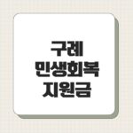 구례 민생회복지원금