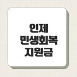 인제 민생회복지원금