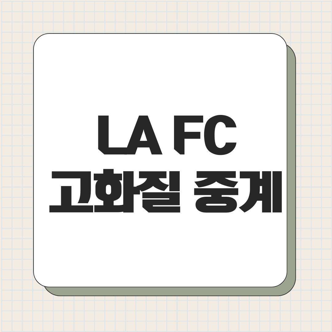 LA FC 고화질 중계